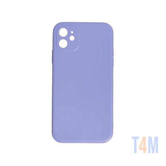 Capa de Silicone com Moldura de Câmera para Apple iPhone 12 Roxo